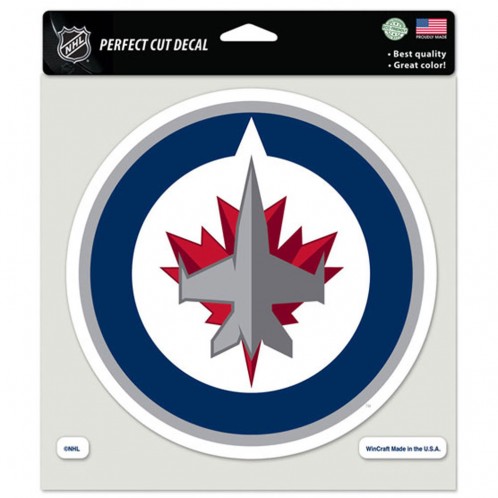 Winnipeg Jets Decal 8x8 Perfect Cut Color - Special Order
