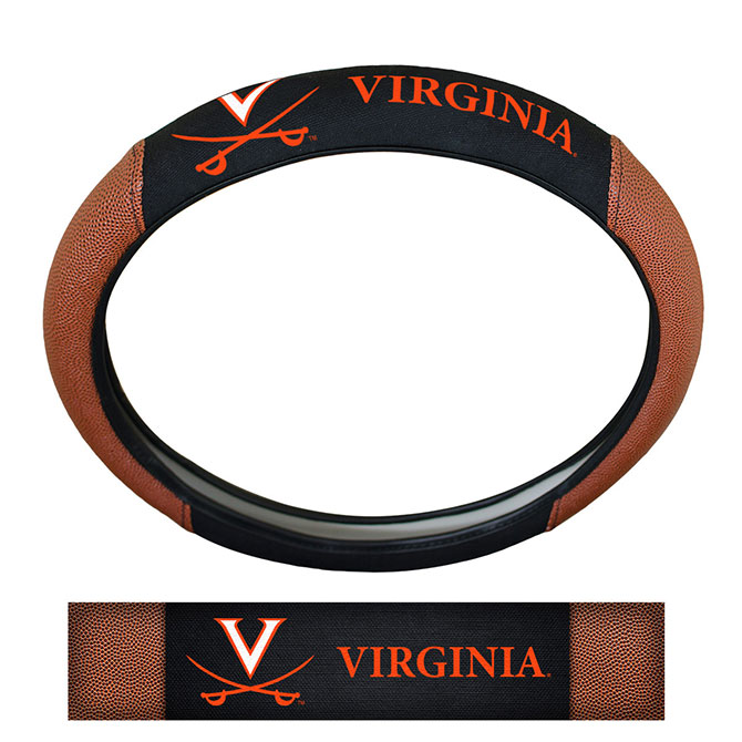 Virginia Cavaliers Steering Wheel Cover - Premium Pigskin - Special Order