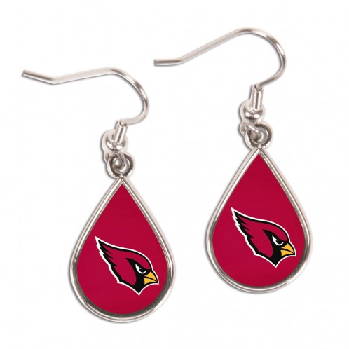 Arizona Cardinals Earrings Tear Drop Style - Special Order