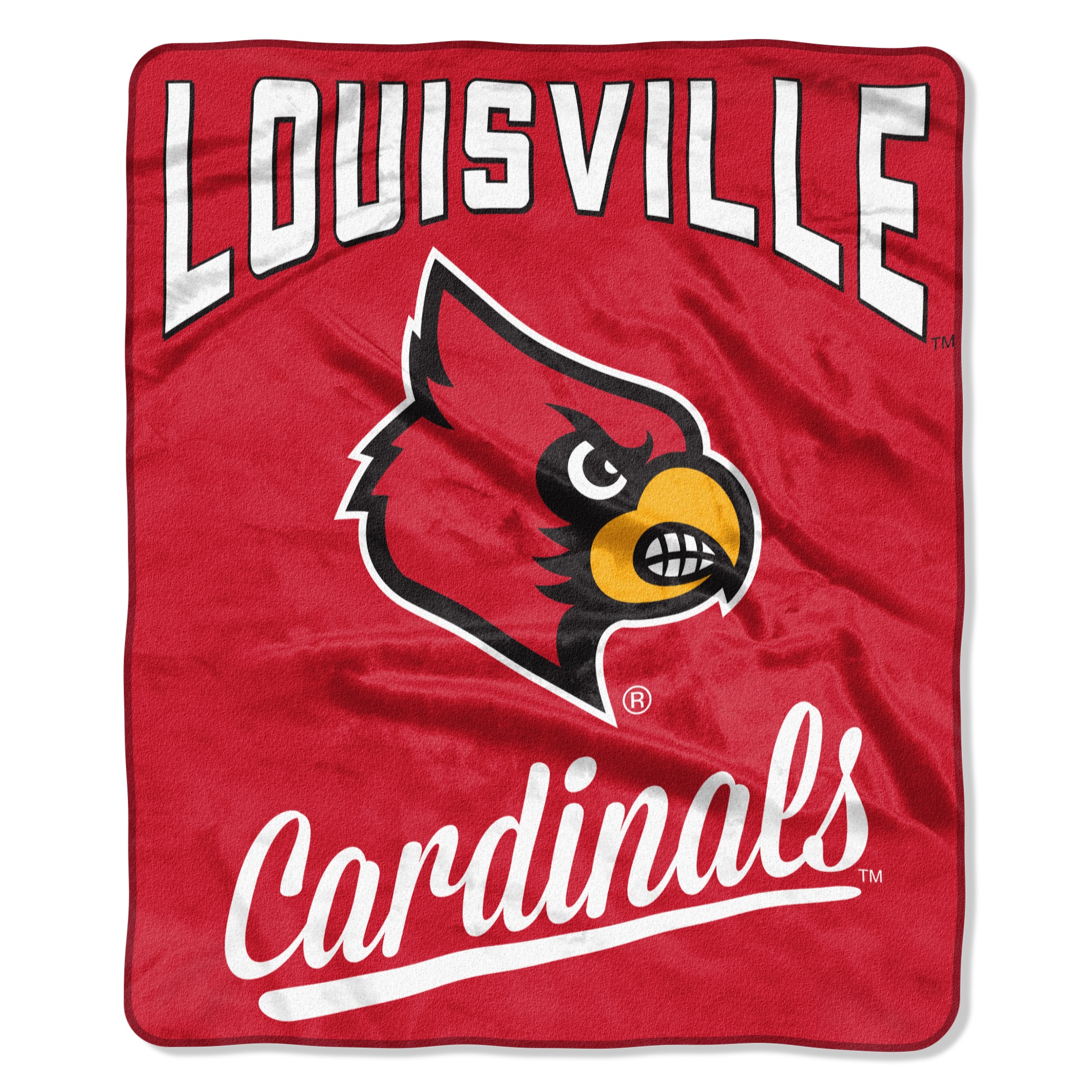 Louisville Cardinals Blanket 50x60 Raschel Alumni Design - Special Order