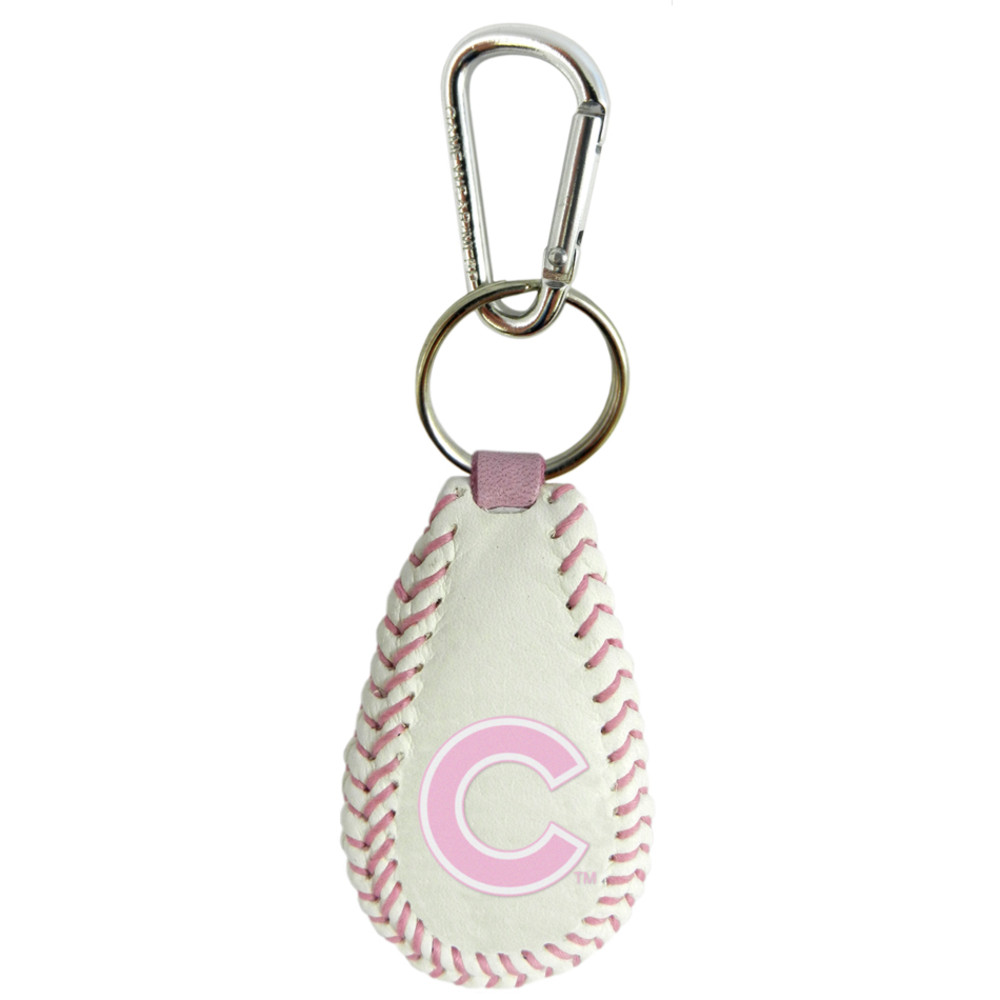 Chicago Cubs Keychain Baseball Pink CO
