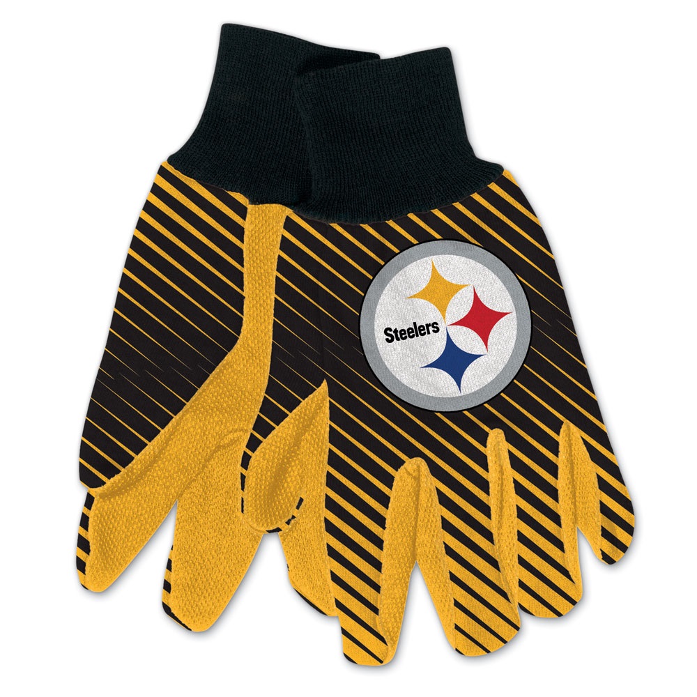 Pittsburgh Steelers Two Tone Adult Size Gloves