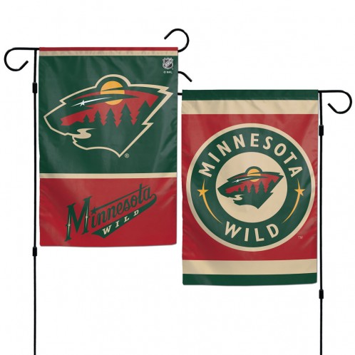 Minnesota Wild Flag 12x18 Garden Style 2 Sided