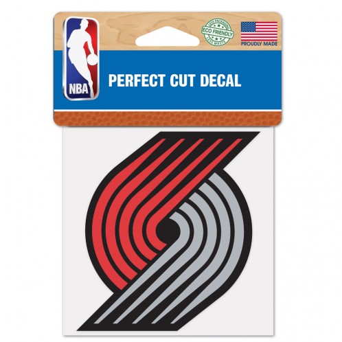 Portland Trail Blazers Decal 4x4 Perfect Cut Color - Special Order