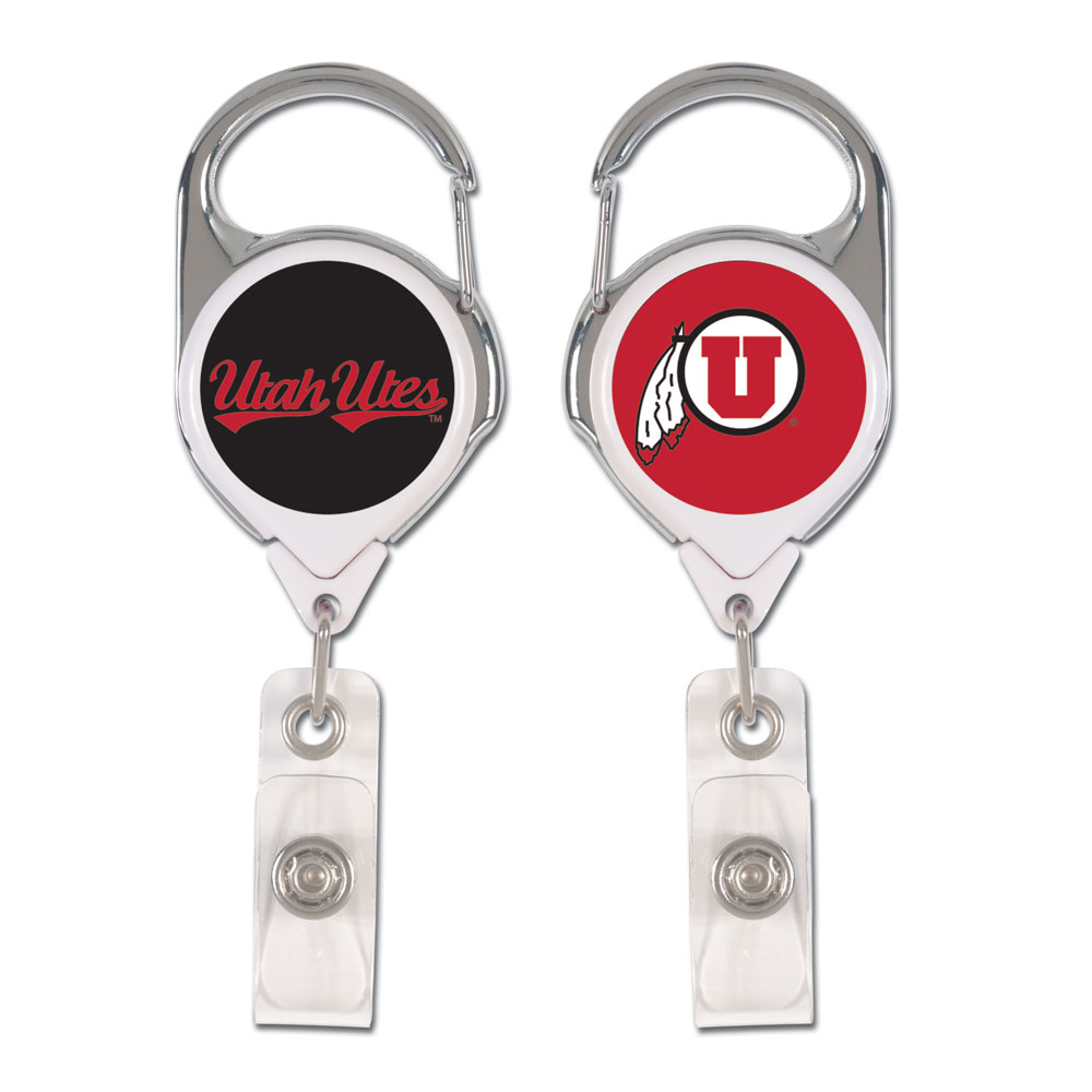 Utah Utes Badge Holder Premium Retractable - Special Order