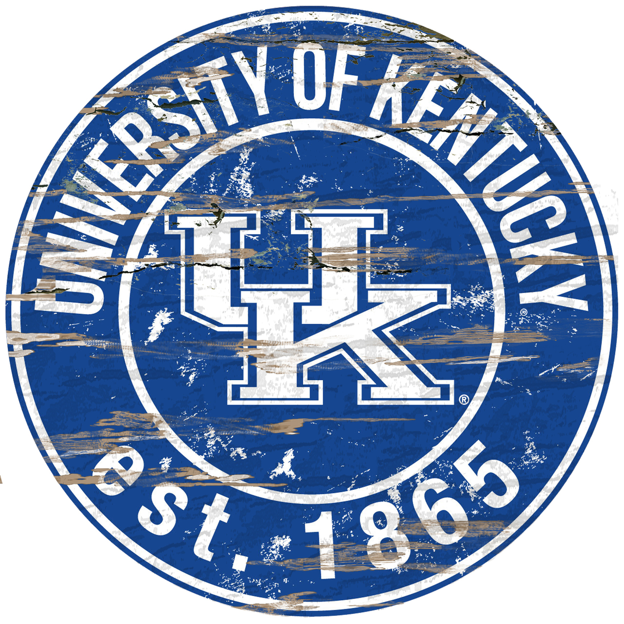 Kentucky Wildcats Wood Sign - 24 Round - Special Order