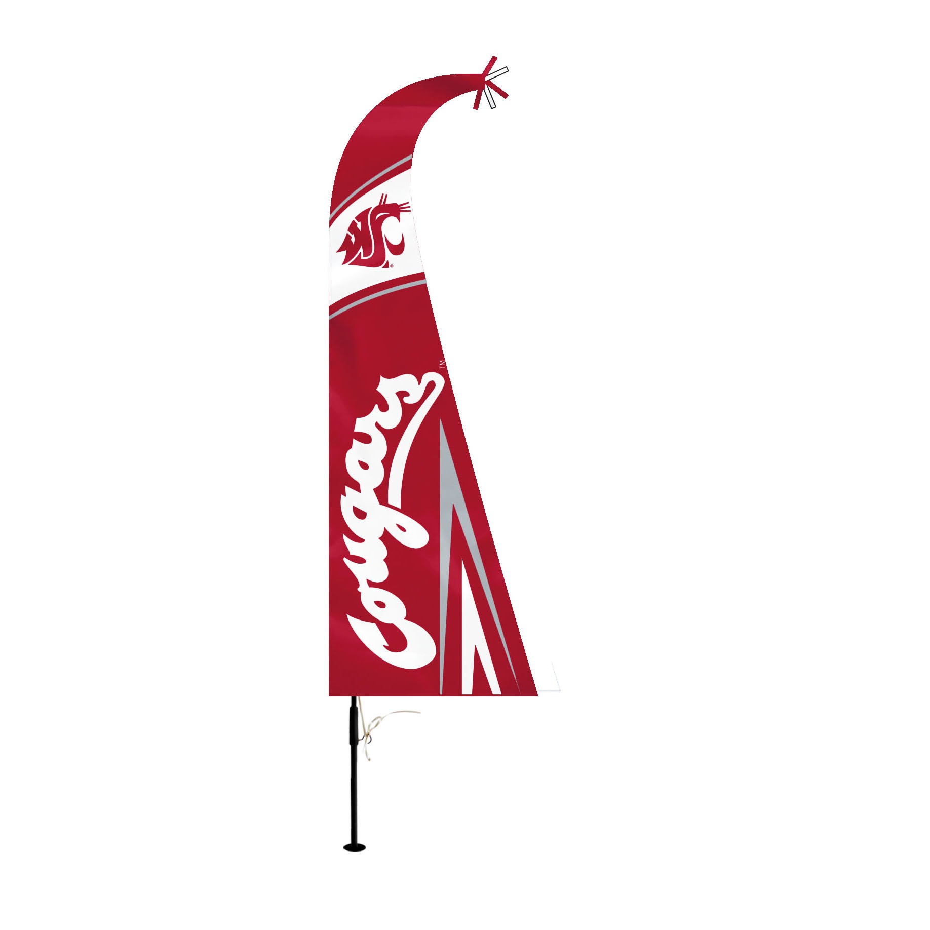Washington State Cougars Flag Premium Feather Style CO