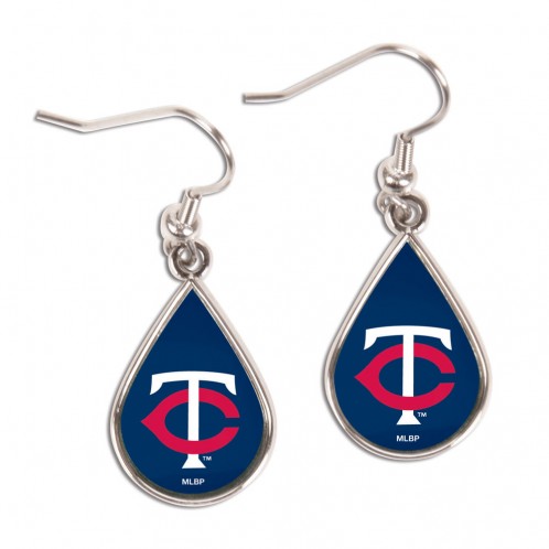 Minnesota Twins Earrings Tear Drop Style - Special Order