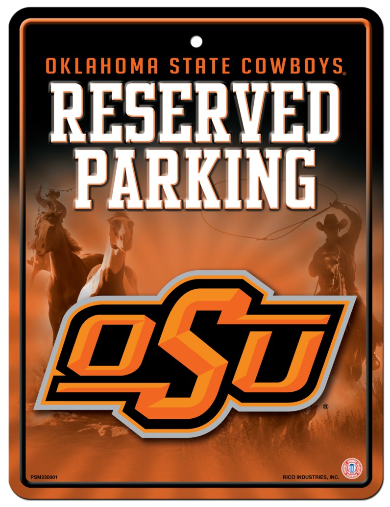 Oklahoma State Cowboys Sign Metal Parking - Special Order
