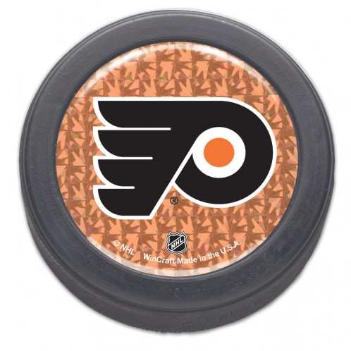 Philadelphia Flyers Domed Hockey Puck - Packaged - Prismatic - Special Order
