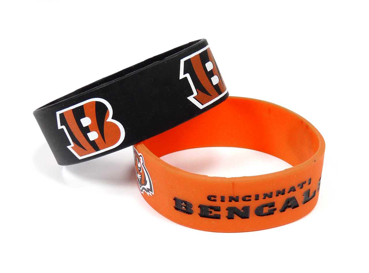 Cincinnati Bengals Bracelets 2 Pack Wide