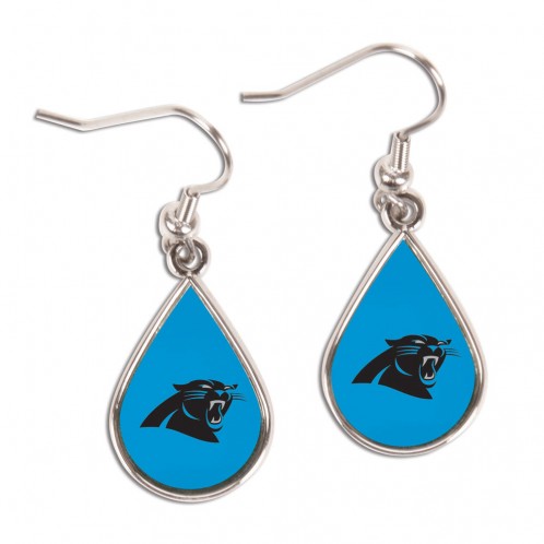 Carolina Panthers Earrings Tear Drop Style - Special Order