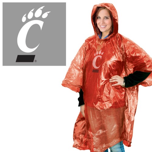 Cincinnati Bearcats Rain Poncho Special Order