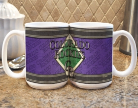 Colorado Rockies Coffee Mug - Felt Style