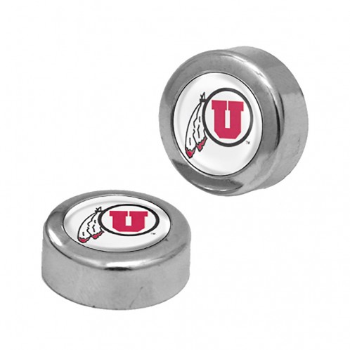 Utah Utes Screw Caps Domed - Special Order