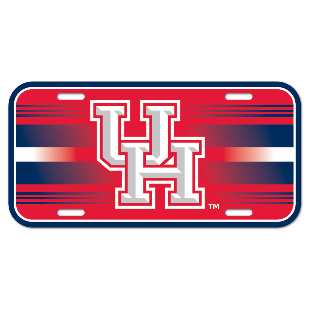 Houston Cougars License Plate Plastic - Special Order