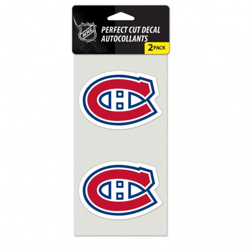 Montreal Canadiens Set of 2 Die Cut Decals - Special Order