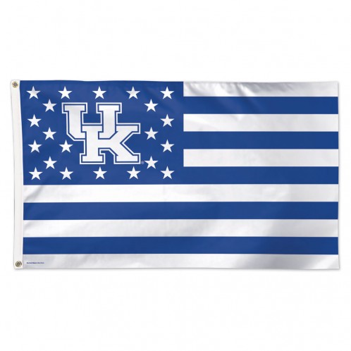 Kentucky Wildcats Flag 3x5 Deluxe Style Stars and Stripes Design