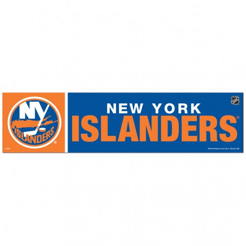 New York Islanders Decal 3x12 Bumper Strip Style - Special Order