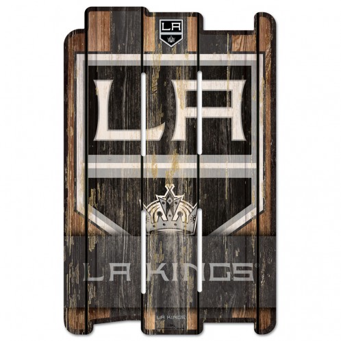 Los Angeles Kings Sign 11x17 Wood Fence Style - Special Order