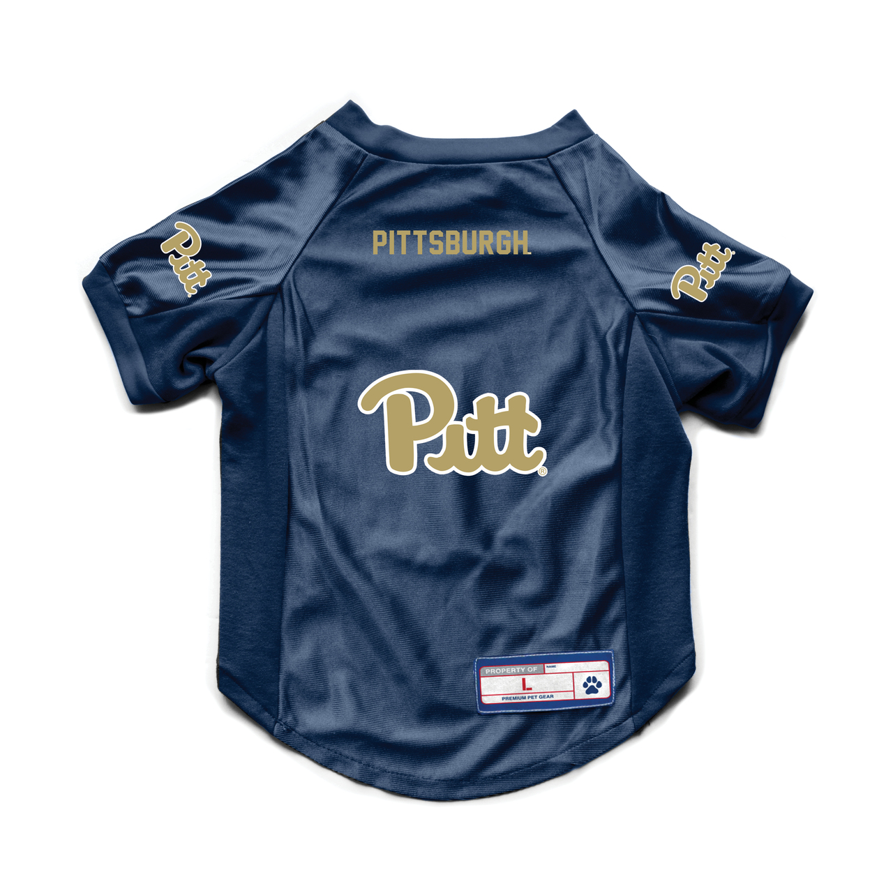 Pittsburgh Panthers Pet Jersey Stretch Size M - Special Order