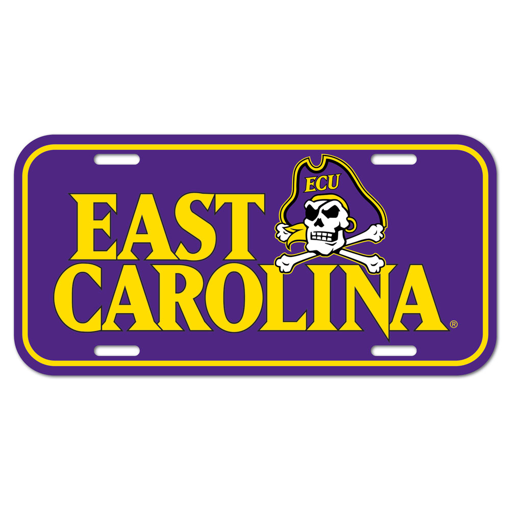 East Carolina Pirates License Plate - Special Order