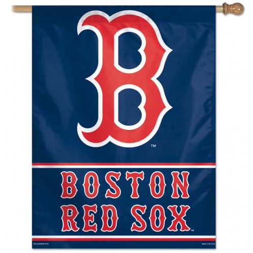 Boston Red Sox Banner 28x40 Vertical Logo Design