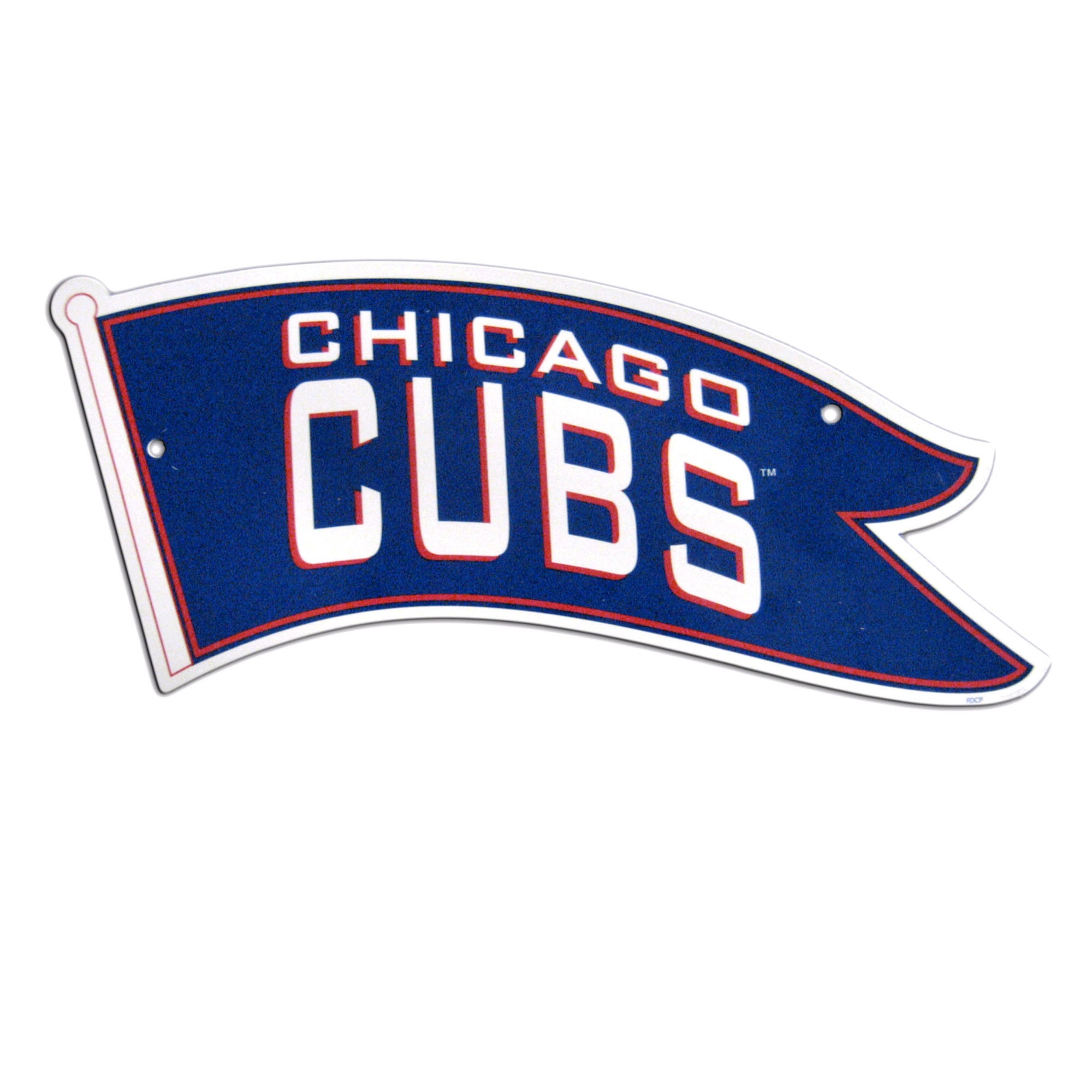 Chicago Cubs Sign 12x18 Plastic CO