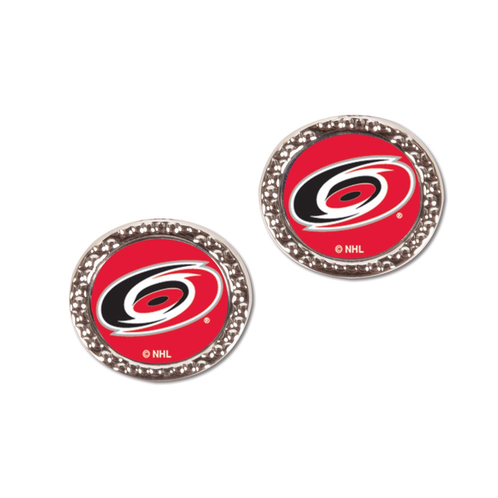 Carolina Hurricanes Earrings Post Style - Special Order