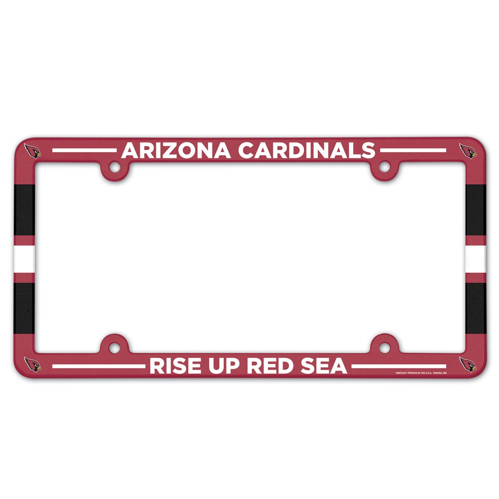 Arizona Cardinals License Plate Frame Plastic Full Color Style