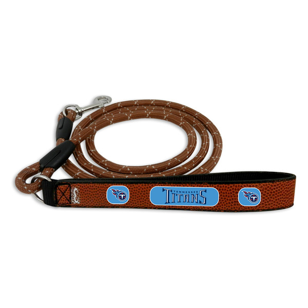Tennessee Titans Pet Leash Leather Frozen Rope Football Size Medium CO