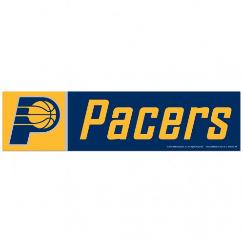 Indiana Pacers Decal 3x12 Bumper Strip Style - Special Order