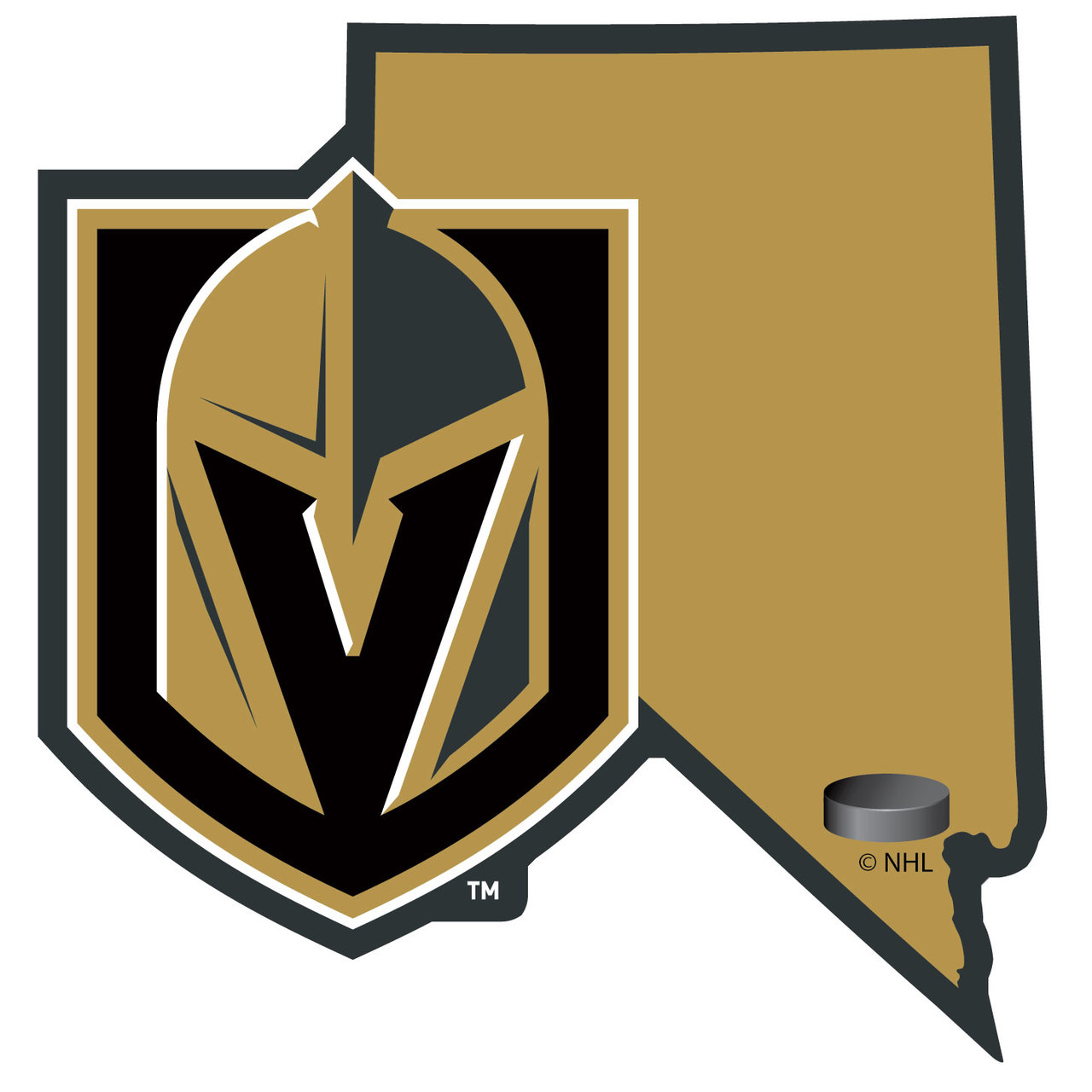 Vegas Golden Knights Decal Home State Pride Style - Special Order