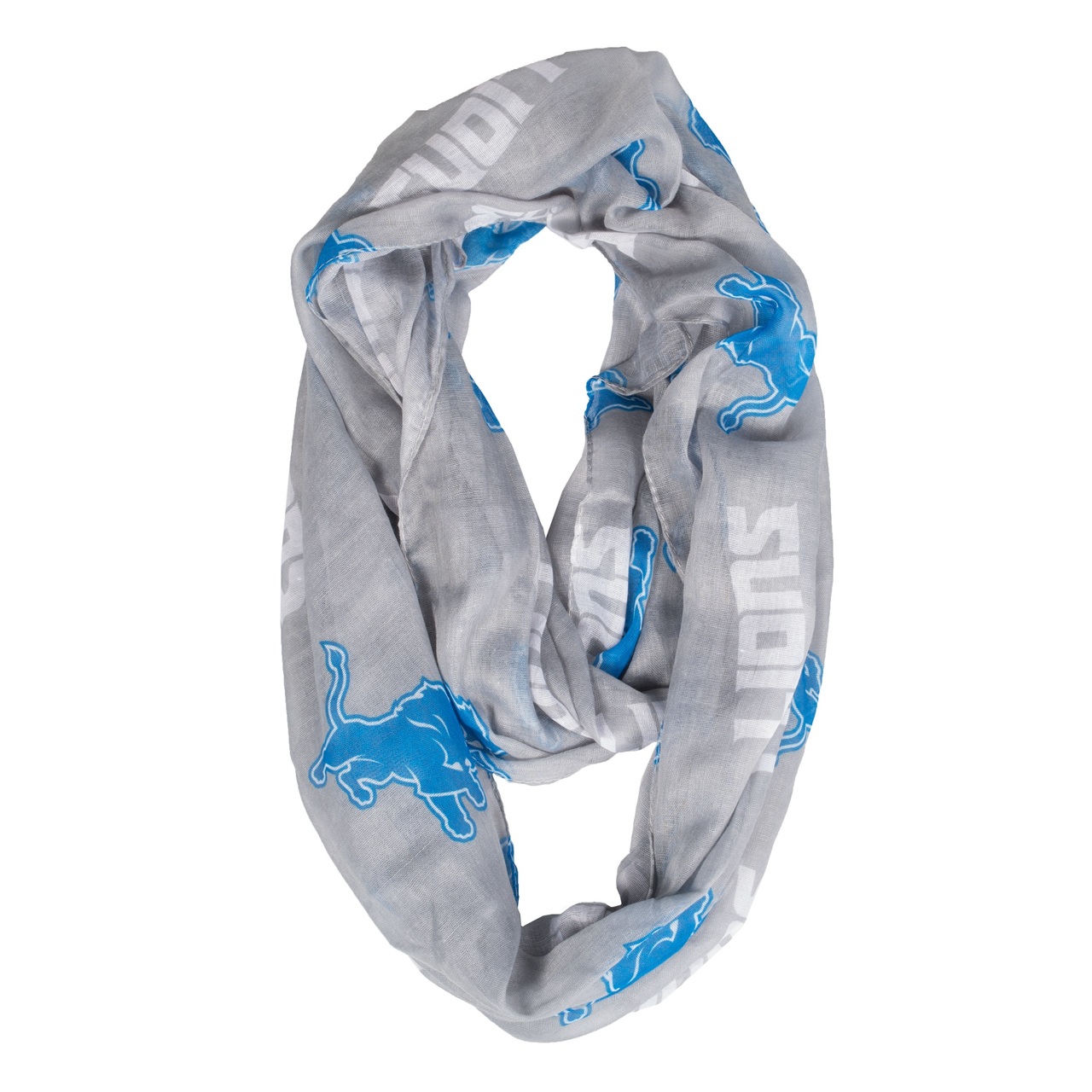 Detroit Lions Scarf Infinity Style Alternate