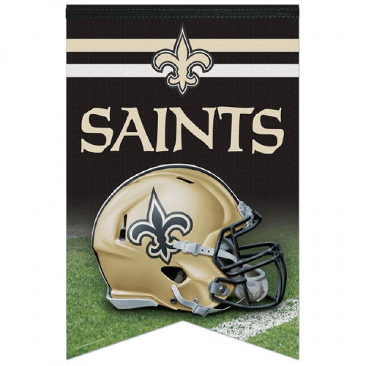 New Orleans Saints Banner 17x26 Pennant Style Premium Felt