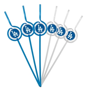 Los Angeles Dodgers Team Sipper Straws CO