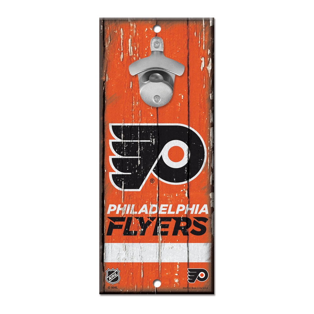 Philadelphia Flyers Sign Wood 5x11 Bottle Opener - Special Order