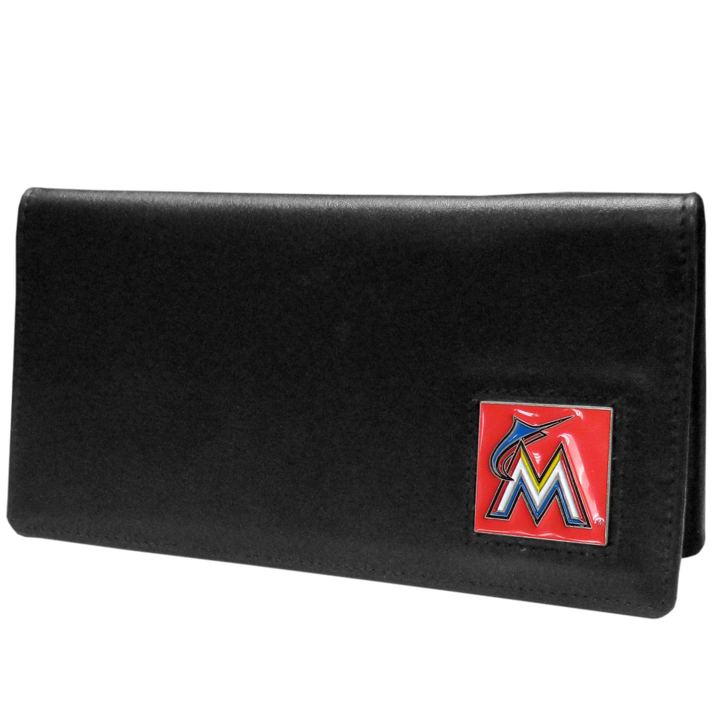 Miami Marlins Checkbook Cover Leather CO