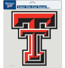 Texas Tech Red Raiders Decal 8x8 Die Cut Color - Special Order