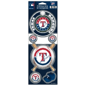 Texas Rangers Stickers Prismatic - Special Order