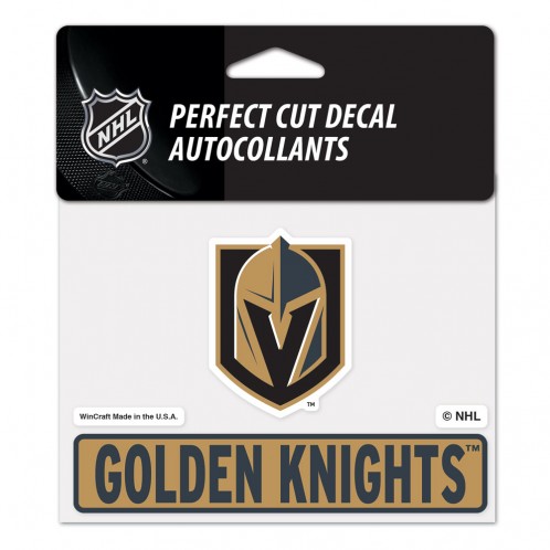 Vegas Golden Knights Decal 4.5x5.75 Perfect Cut Color - Special Order