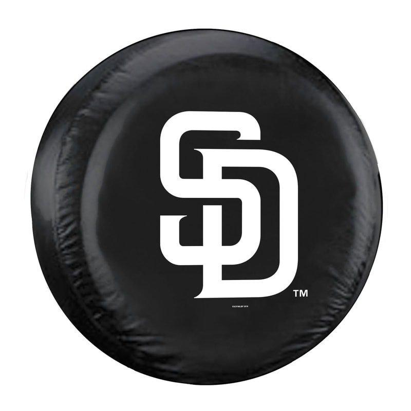 San Diego Padres Tire Cover Standard Size Black CO