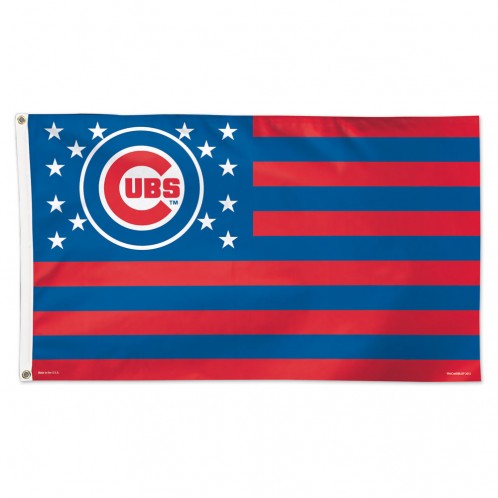 Chicago Cubs Flag 3x5 Deluxe Stars and Stripes