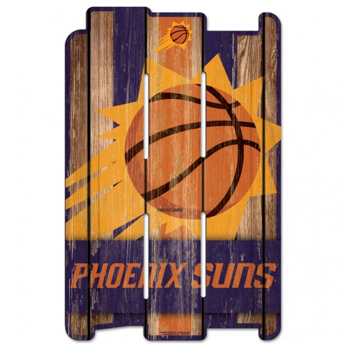 Phoenix Suns Sign 11x17 Wood Fence Style - Special Order