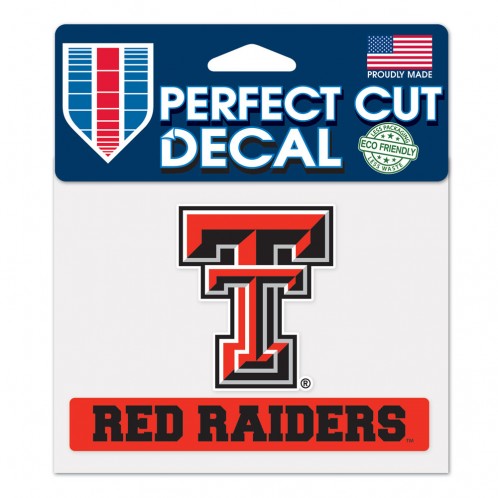 Texas Tech Red Raiders Decal 4.5x5.75 Perfect Cut Color - Special Order