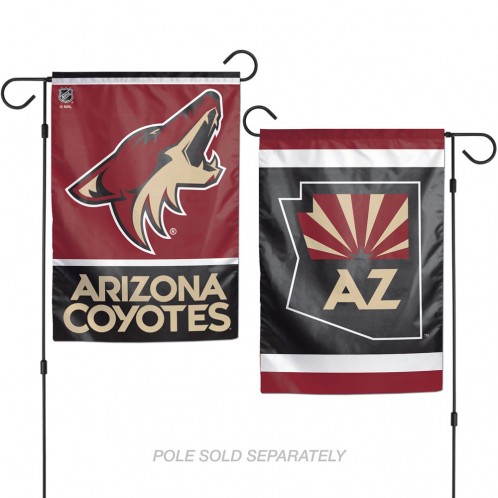 Arizona Coyotes Flag 12x18 Garden Style 2 Sided - Special Order