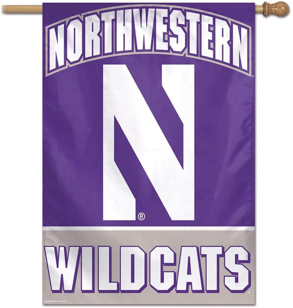 Northwestern Wildcats Banner 28x40 Vertical - Special Order
