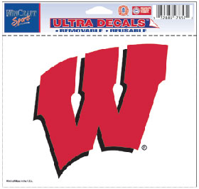 Wisconsin Badgers Decal 5x6 Ultra Color