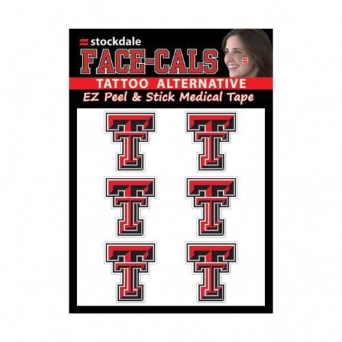 Texas Tech Red Raiders Tattoo Face Cals Special Order