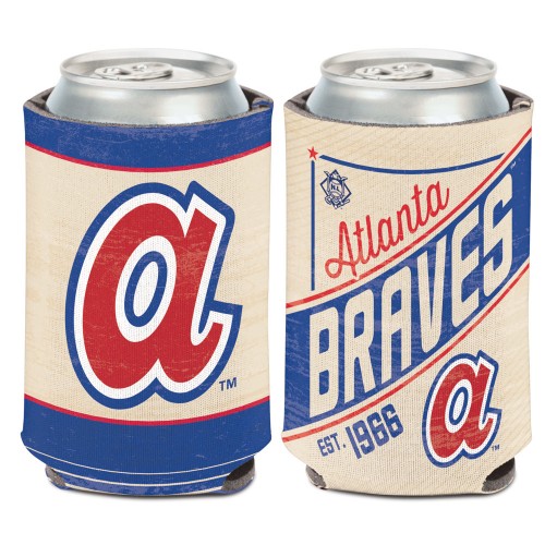 Atlanta Braves Can Cooler Vintage Design Special Order